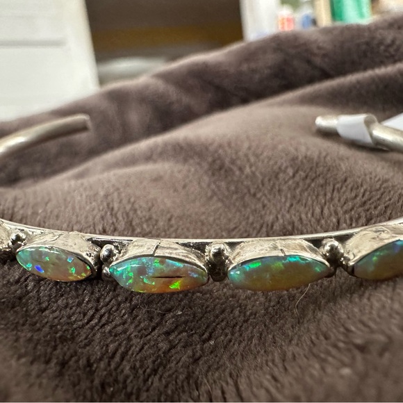 Jewelry - Sterling Silver Opal Cuff Bracelet